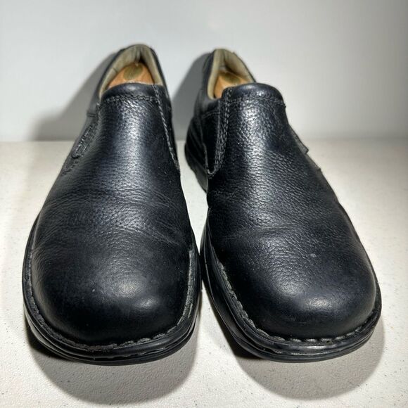 Merrell Mens World Passport Slip-On Shoes Loafers Black Leather Comfort 11.5 - Picture 3 of 9